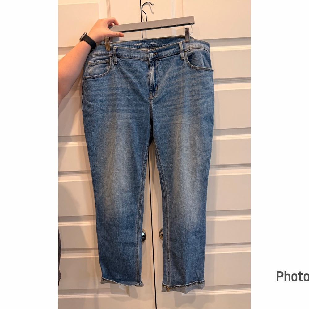 Old Navy Women's Straight Leg Blue Jeans